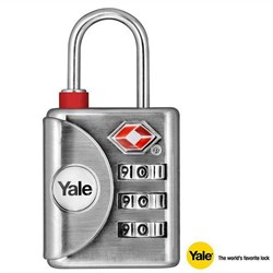 Yale Kontrol Göstergeli TSA Onaylı 3 Şifreli Asma Kilit